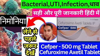 cefuroxime axetil 500 mg  cefuroxime axetil tablets ip 250 mg  cefper 500 mg tablet  cefuroxime [upl. by Alil]