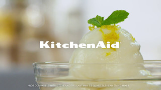 Lemon Sorbet  KitchenAid [upl. by Shir]