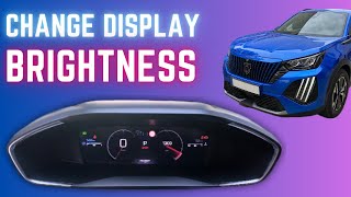 Peugeot iCockpit Dashboard Brightness Easy Guide to Adjust Display Settings Correctly [upl. by Ahtiekahs]