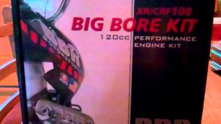 BBR xrcrf100 120cc big bore kit  Review [upl. by Anaihr]