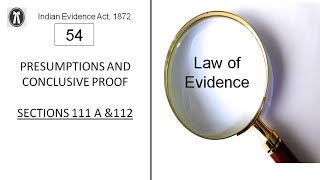 Law of Evidence  Lecture 54  Presumptions and Conclusive Proof  Bilingual [upl. by Adlemy]