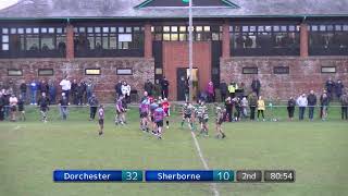 Dorchester 1st XV Sherborne 2ndV [upl. by Enawtna]