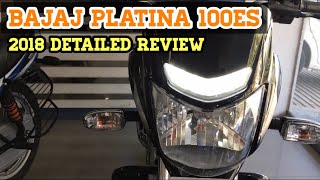 5 Reasons to buy Bajaj Platina 100es  2018 model with Led drl [upl. by Anirroc]