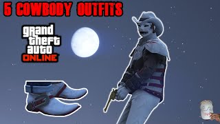 GTA Online  5 COOL COWBOY OUTFITS 🤠 [upl. by Bari]