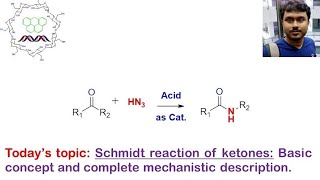 Schmidt reaction of ketone Basic concept and reaction mechanism [upl. by Ablem]