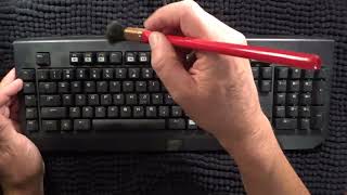 ASMR  Whispering While Brushing a Keyboard  Australian Accent [upl. by Lattonia]