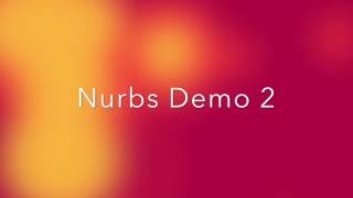 nurbs demo 2  NURBS BSpline and Bezier curves [upl. by Slater934]