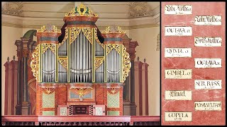 The Silbermann Organ in Zöblitz  Tour of Stops Hauptwerk V Sampleset Silbermann Zöblitz [upl. by Romulus]