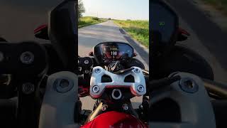 Triumph Street Triple 765 RS acceleration 2 raw sound [upl. by Heid]