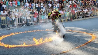 Paulo Martinho  Moto Freestyle  Quemando Rueda Burnout   Tire 1000 degree   2018  BOTICAS [upl. by Lardner]