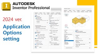 Inventor 2024 Application Options setting [upl. by Romina]