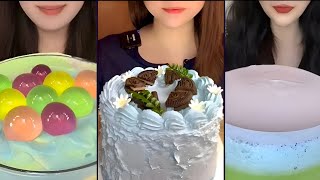 ASMR Cream Cakes Crepe Cake Whipped Cream ASMR MUKBANG  ASMR Sounds 🍓 [upl. by Durante]