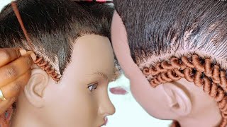 🔥 Learn how to do coiled conrows Spirals  Majongoo spring lines JOYCEARTSp2p [upl. by Einned]