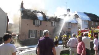 The Clock House Fire at Chideock Dorset [upl. by Lakim]