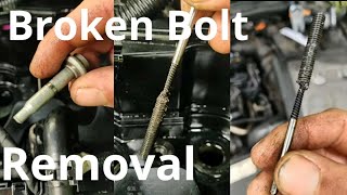 snapped  broken bolt removal 16 TDI injector [upl. by Nwahsak]