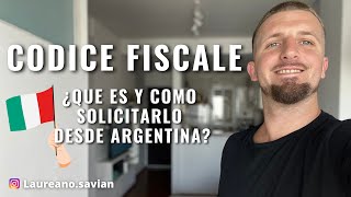 Que es el CODICE FISCALE  Como SOLICITARLO desde ARGENTINA  2023 [upl. by Reich]