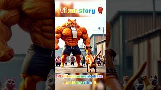 Cat🆚️dog in boxing ring😾🥊  fighting cat shorts viralvideo cat cartoon ainimation ai boxini [upl. by Berwick167]