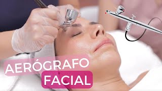 FACIAL de OXÍGENO con AERÓGRAFO Paso a paso [upl. by Naujat252]