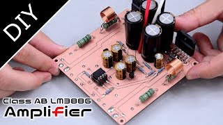 【DIY】Making an Audio Amplifier  LM3886 [upl. by Eirrem]