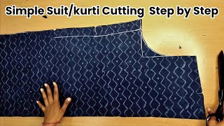 Suit Cutting करना सीखे आसानी से  Simple Suitkurti Cutting and Stitching Step by StepVery Easy [upl. by Carter]