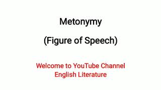 Metonymy  Literary Term  Explained in Urdu Hindi [upl. by Nimajnab]