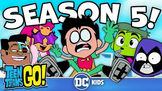 Season 5 BEST Moments Part 1  Teen Titans Go  dckids [upl. by Alyakam753]