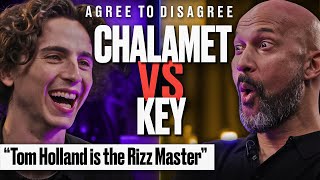 Timothée Chalamet amp KeeganMichael Key Argue Over The Internets Biggest Debates  Agree to Disagree [upl. by Mcintosh729]