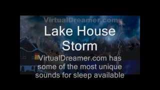 Rain and Storm Sounds  Lake House Storm  50 Minutes [upl. by Granthem572]