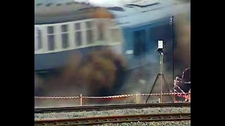 Nuclear flask rail collision test July 1984 [upl. by Ferrigno800]