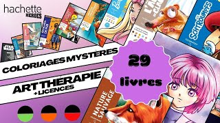 Coloriages mystères Licences et art thérapie  Hachette Heroes  Niveau de difficulté [upl. by Ybrik]