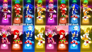 Amy Love Sonic vs Sonic the hedgehog vs Knuckles Sonic vs Tails Yellow Sonic  Sonic Team [upl. by Qahsi83]