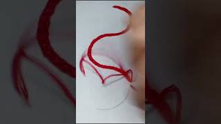 Double chain stitch art diy trendingshorts explore [upl. by Blodgett]