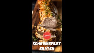 Leckeres SCHWEINEFILET  schnell amp einfach zubereiten [upl. by Donal]