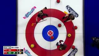 AGITopShots  2023 Scotties Tournament of Hearts  Ontarios Rachel Homan double for the win [upl. by Petey]