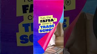 The FAFSA® pays for trades watch the full video in the comments shorts [upl. by Ainsworth]