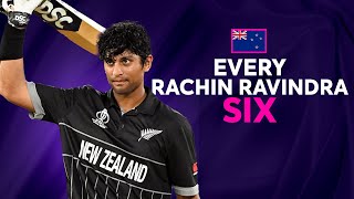 Every Rachin Ravindra six at Cricket World Cup 2023 [upl. by Sila479]