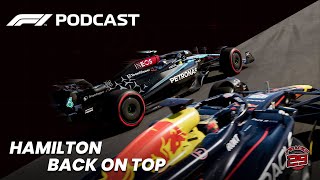 HAMILTON BACK ON TOP  Großbritannien GP Race Review  Community PODCAST 2024 [upl. by Ilyssa]