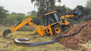 JCB 3dx Backhoe Loader Machine Loading Mud In Mahindra 475 Di Tractor and Stuck in Mud  Jcb Video [upl. by Mirabel]