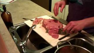 Cutting Corned Beef [upl. by Nikkie]