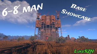 68 Man Base Design Showcase  Rust Console Base Design [upl. by Asirret]