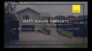 13 Rutland Road Mount Wellington  Matt Gibson [upl. by Eintihw933]