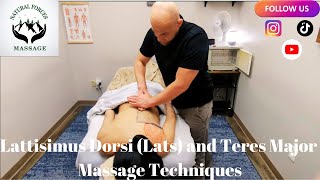 Latissimus Lats and Teres Major Massage Techniques Part 2 [upl. by Ainelec]