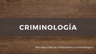 Criminología 1ra parte [upl. by Levenson]