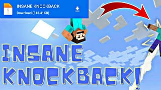 Insane Knockback Addon For Minecraft Pocket Edition  Knockback Mod Mcpe 118 [upl. by Cannon]