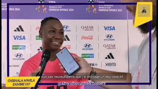 La déception de la joueuse Zambienne 🇿🇲 Chishala Mwila après la défaite contre le Brésil 🇧🇷⚽🔥0️⃣1️⃣ [upl. by Hajed]