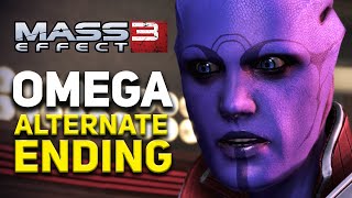 Aria is Confused by Shepard ALTERNATE ENDING to Omega DLC in Mass Effect 3 [upl. by Annal]