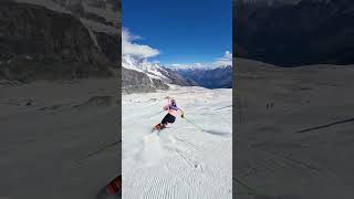 Petra Vlhova training in Saas Fee [upl. by Zurheide]