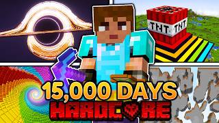 I Survived 15000 Days in Minecraft Hardcore FULL MINECRAFT MOVIE [upl. by Sedberry]