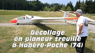 Planeur treuillé à HabèrePoche HauteSavoie [upl. by Brett]