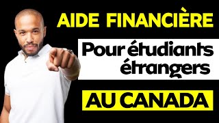 Aide financière pour les études supérieure au CANADA  pour tout type détranger  internationaux [upl. by Iman]